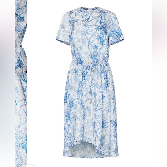 Cedric Charlier Toile Printed Drawstring Dress - Picture 3 of 14